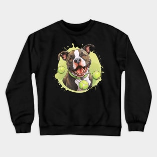 american bully love ball Crewneck Sweatshirt